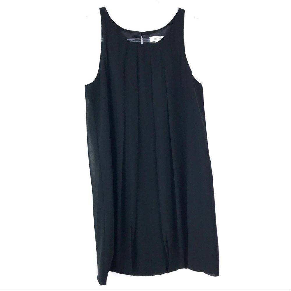 White House Black Market Pleated Sleeveless Shift Dress 2